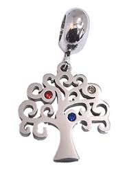 STAINLESS STEEL EUROPEAN CHARM - TREE